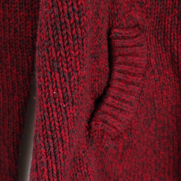 University of Guelph Women's Small Cotton Button Down Red Cardigan with Logo - Picture 5 of 7